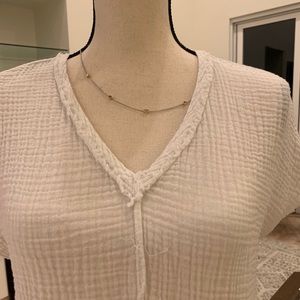 Michael Stars XS white short sleeve top